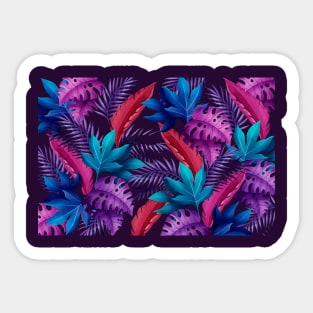 Leaf pattern Sticker